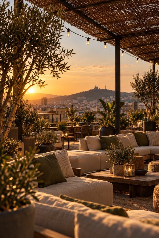 Rooftop con vistas a Barcelona